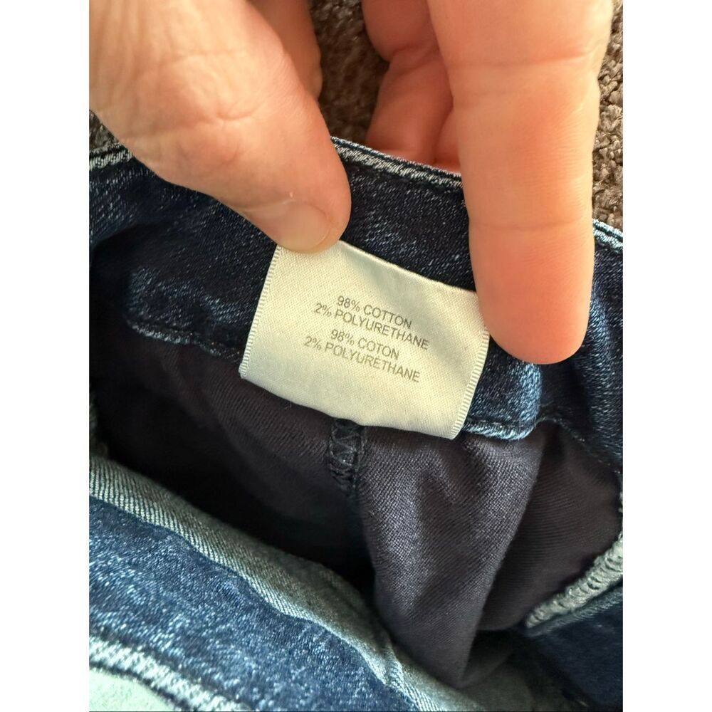 J Brand Natasha Sky High Crop Reality Dark Wash Size 29 View 6
